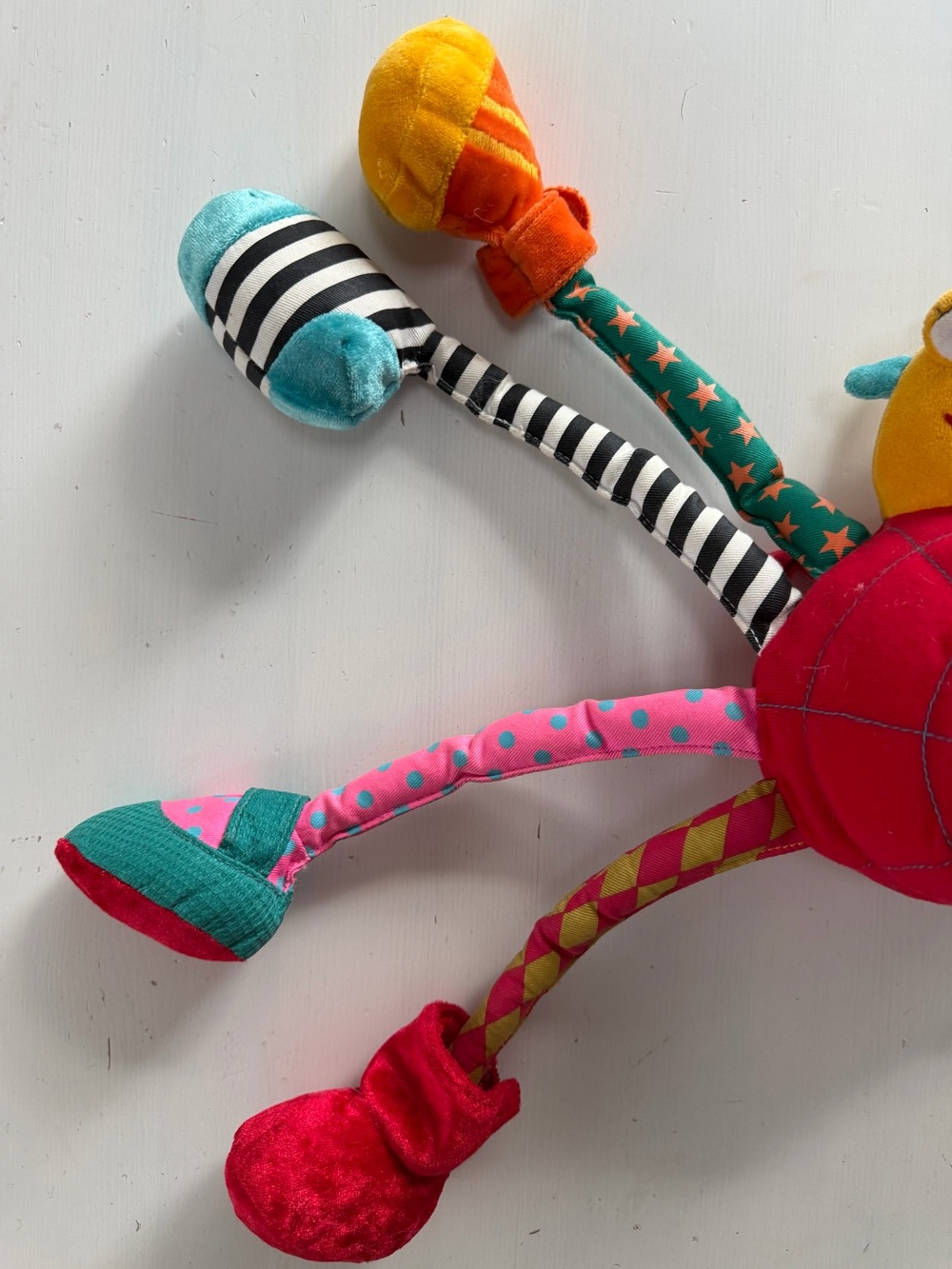 Jellycat Sam Spider 18” Plush Baby Toy Crinkle Chime Stroller Tether - Picture 4 of 8